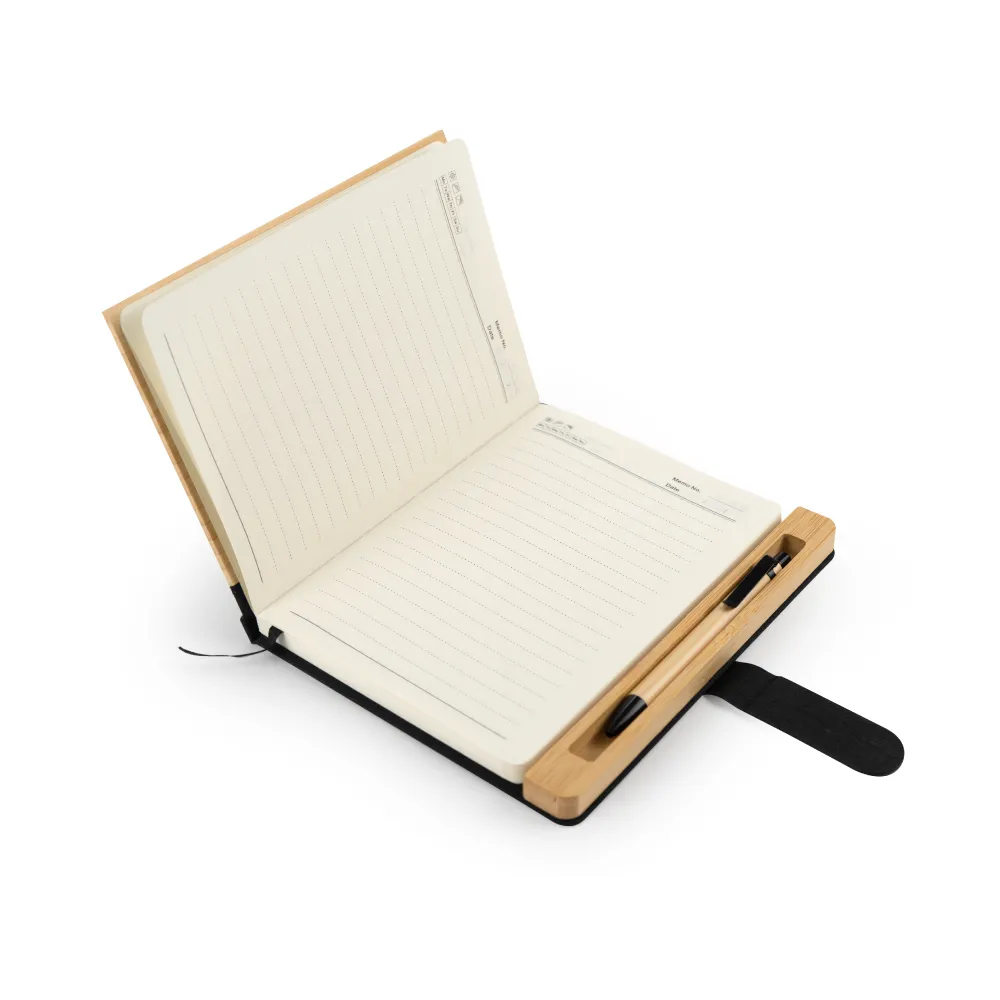 Bamboo-and-rPET-Notebooks-with-Pen-MB-11-BLK-Open-View.webp