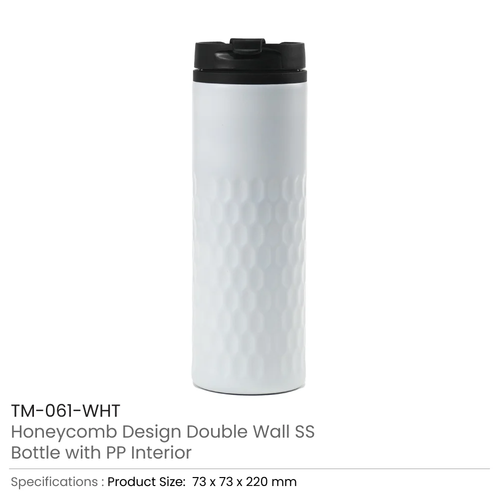 Honeycomb-Design-SS-Bottles-Double-Wall-with-PP-Interior-420ml-TM-061-WHT.webp