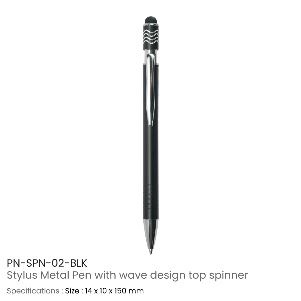 Stylus-Metal-Pens-with-Wave-Design-Top-Spinner-PN-SPN-02-BLK.webp