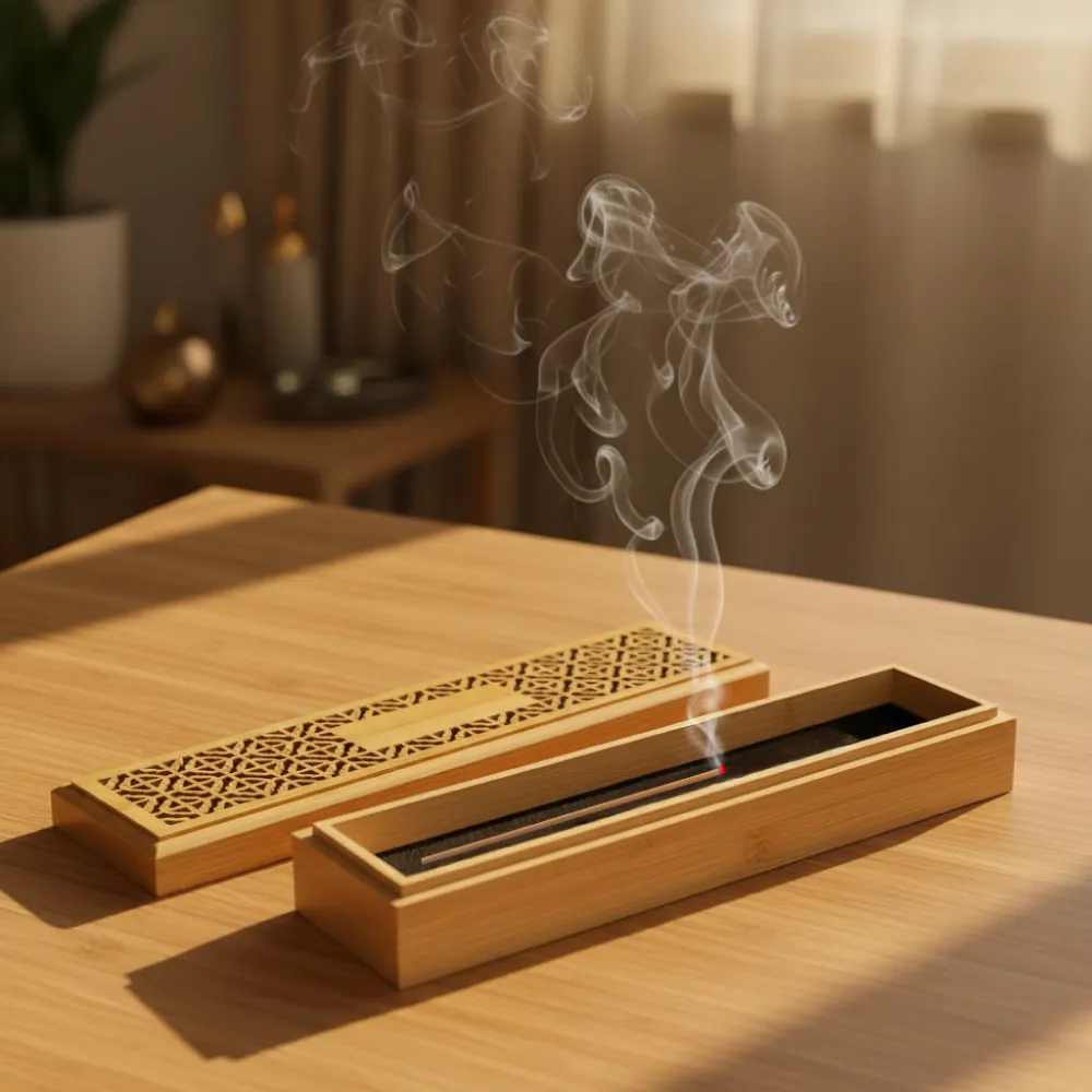 Wooden-Incense-Burner-Holder-with-Drawer-Includes-10-Pcs-Oud-Sticks-ICB2-View.webp